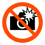 Do Not Take Flash Photographs SVG Icon